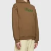 Brown Oversized Front Logo Hoodie