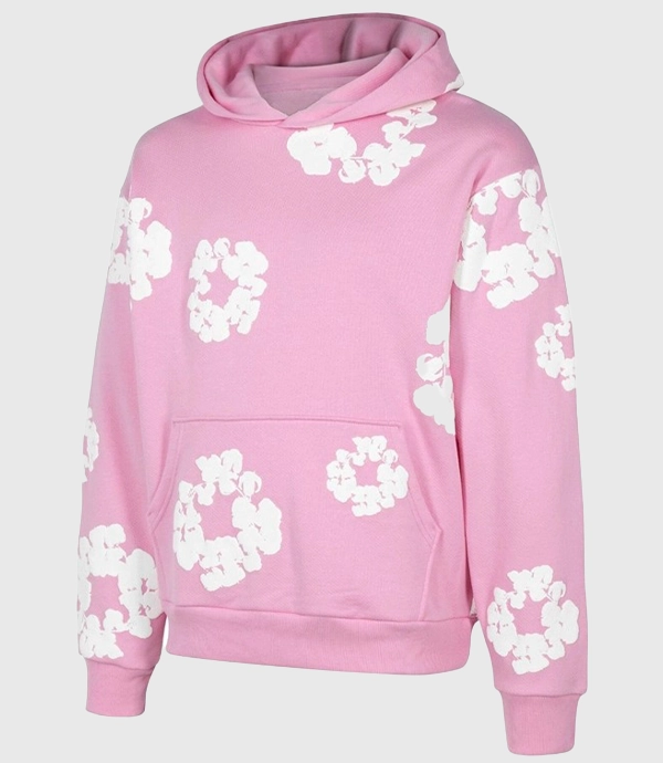 Denim Tears Cotton Wreath Pink Hoodie