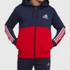 Essentials Colorblock Adidas Fleece Zip-Up Hoodie