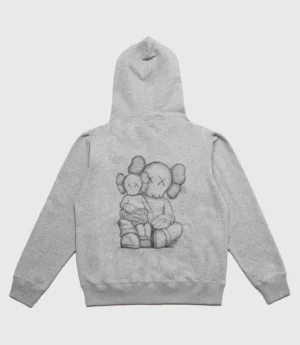 KAWS Holiday Changbai Mountain Zip Up Hoodie Grey