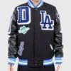 Los Angeles Dodgers World Series Magic Johnson Black Varsity Jacket