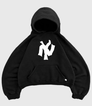 Oversized NY Noodle Akimbo Black Hoodie