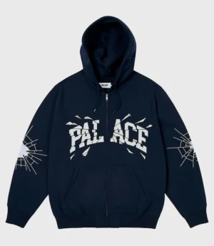 Palace Shatter Hoodie Navy Blue