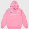 Oversized Palace x Kappa Alpine Hoodie Pink