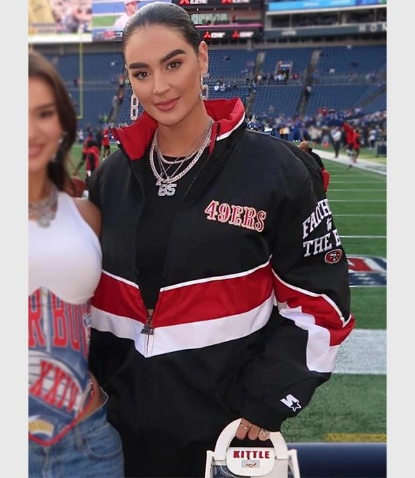 San Francisco 49ers Claire Kittle Starter Jacket