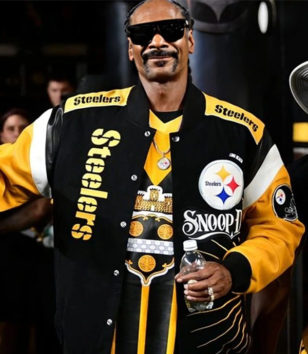 Pittsburgh Steelers Snoop Dogg’s Black And Yellow Varsity Jacket