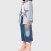 Patch Star Oversized Zipper Hoodie