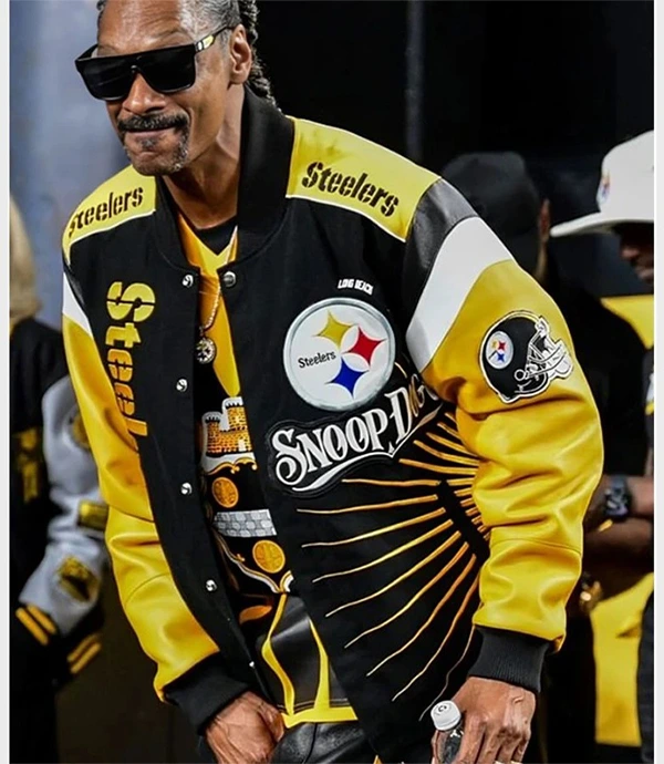 Sunday Night Football Snoop Dogg’s Pittsburgh Steelers Varsity Jacket