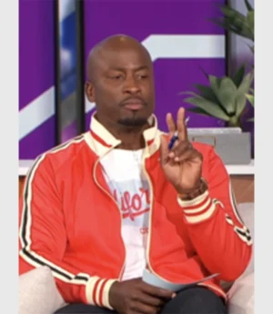 The Talk Akbar Gbajabiamila Trim Varsity Jacket