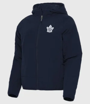 Toronto Maple Leafs Antigua Women's Universe Full-Zip Puffer Jacket - Navy
