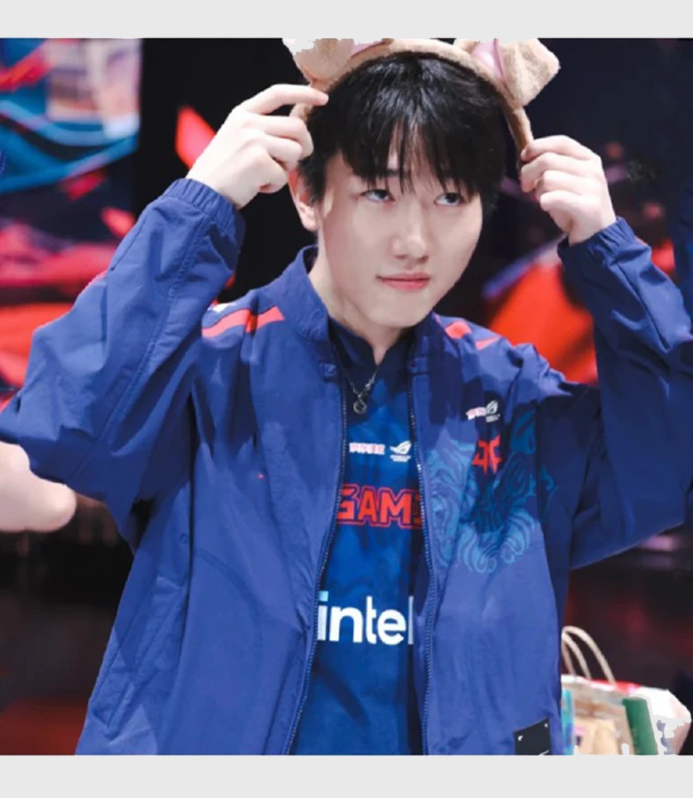 Unisex JD Gaming JDG LPL League Jacket Blue