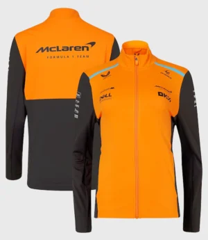 F1 McLaren Team Orange And Grey Zip-up Jacket