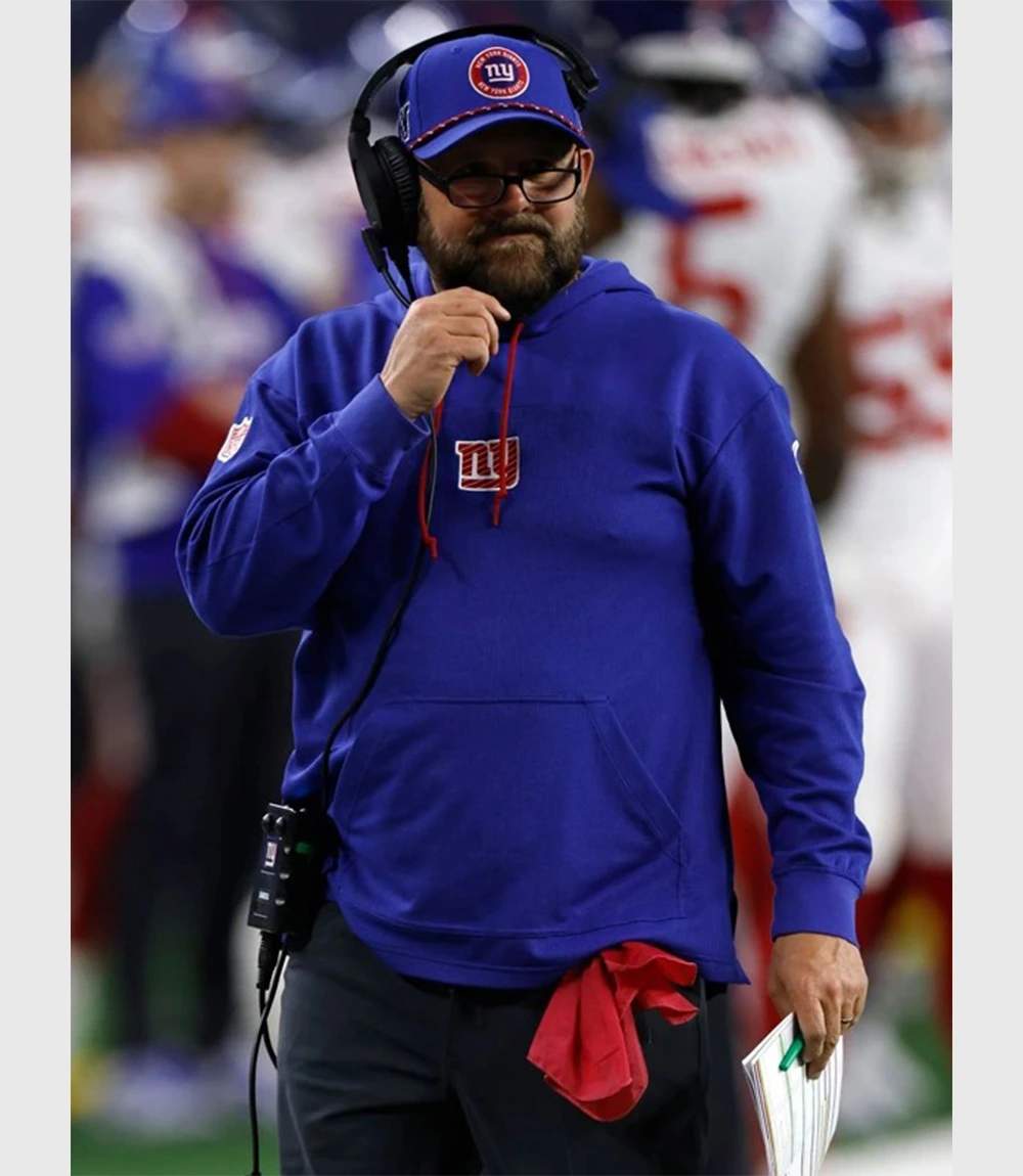 Brian Daboll NY Giants Blue Hoodie