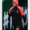 Fiji Rugby Caleb Muntz Red And Black Hoodie