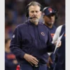 Pullover Chicago Bears Matt Eberflus Blue Sideline Club Hoodie