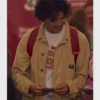 Cobra Kai S06 Miguel Diaz Corduroy Beige Jacket