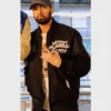 Eminem Detroit Lions Paint The City Twill Full-Zip Black Jacket