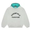 Essentials Grey Mint Leaf Hoodie