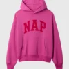 Oversized Pink Gap Nap Hoodie For Sale