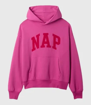 Oversized Pink Gap Nap Hoodie For Sale