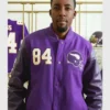 HOMAGE x Starter Randy Moss GOAT Purple Varsity Bomber Jacket