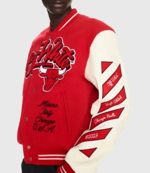 Chicago Bulls Hot Boy Turk Red Varsity Jacket