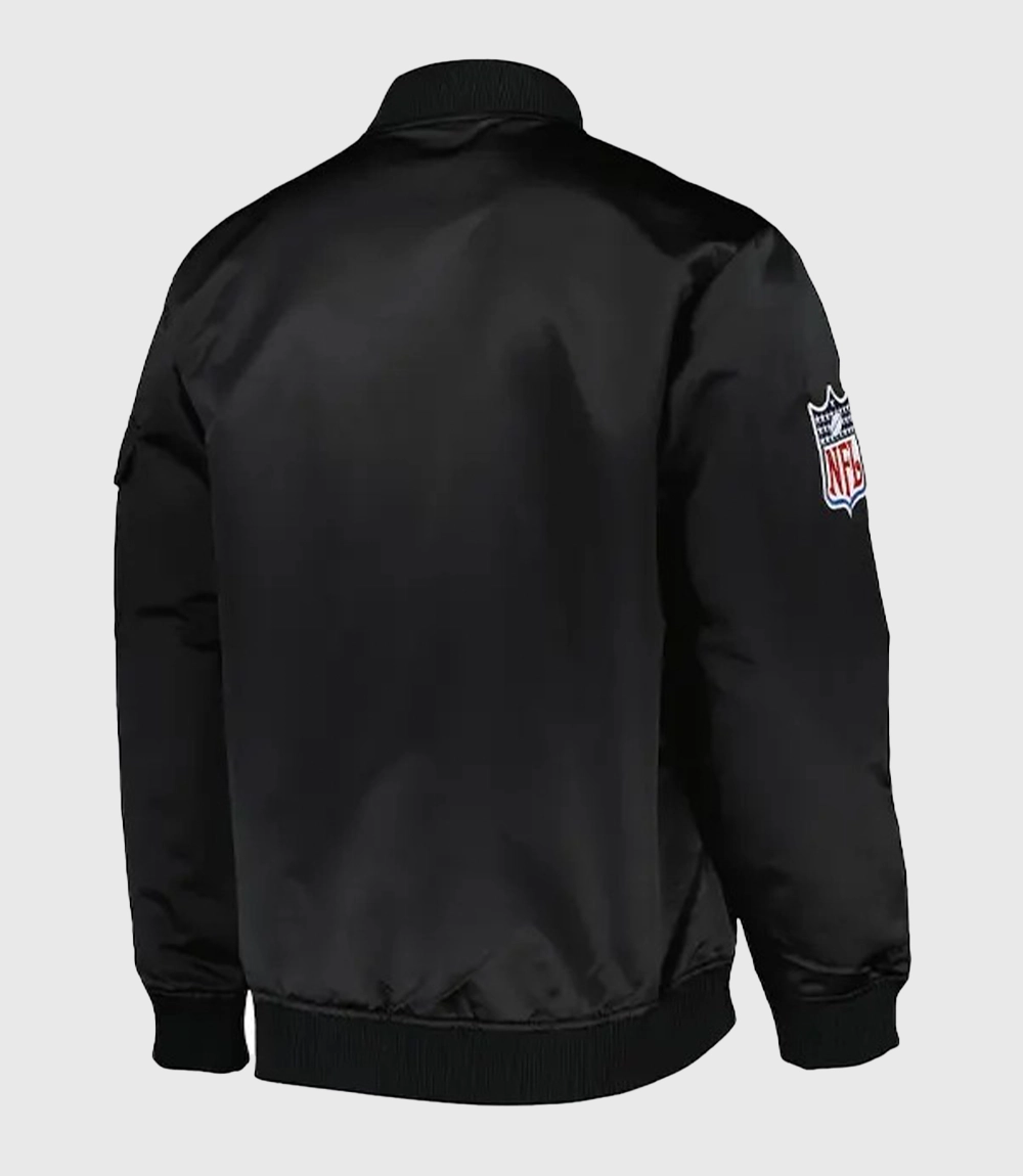 NFL Team Leader Kansas City Chiefs Satin Bomber Jacket