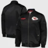 NFL Team Leader Kansas City Chiefs Satin Bomber Jacket