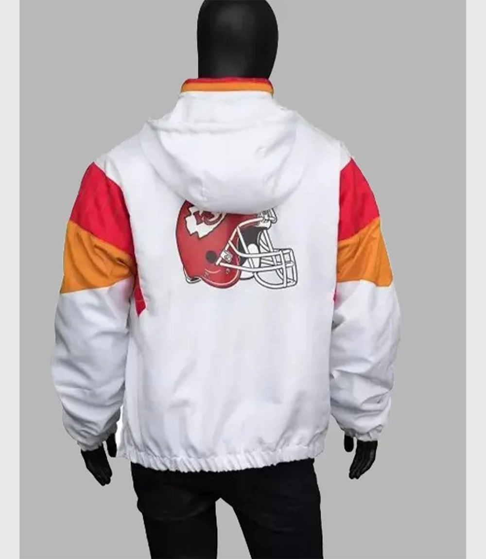 Kansas City Chiefs Travis Kelce Super Bowl Parade White Jacket
