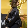 Oversized Kendall Jenner Sabrina Carpenter Concert Leather Bomber Jacket