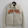 Kith for the New York Knicks Empire Wool Coaches Jacket – Grey