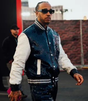 Lewis Hamilton Varsity Jacket Sequin