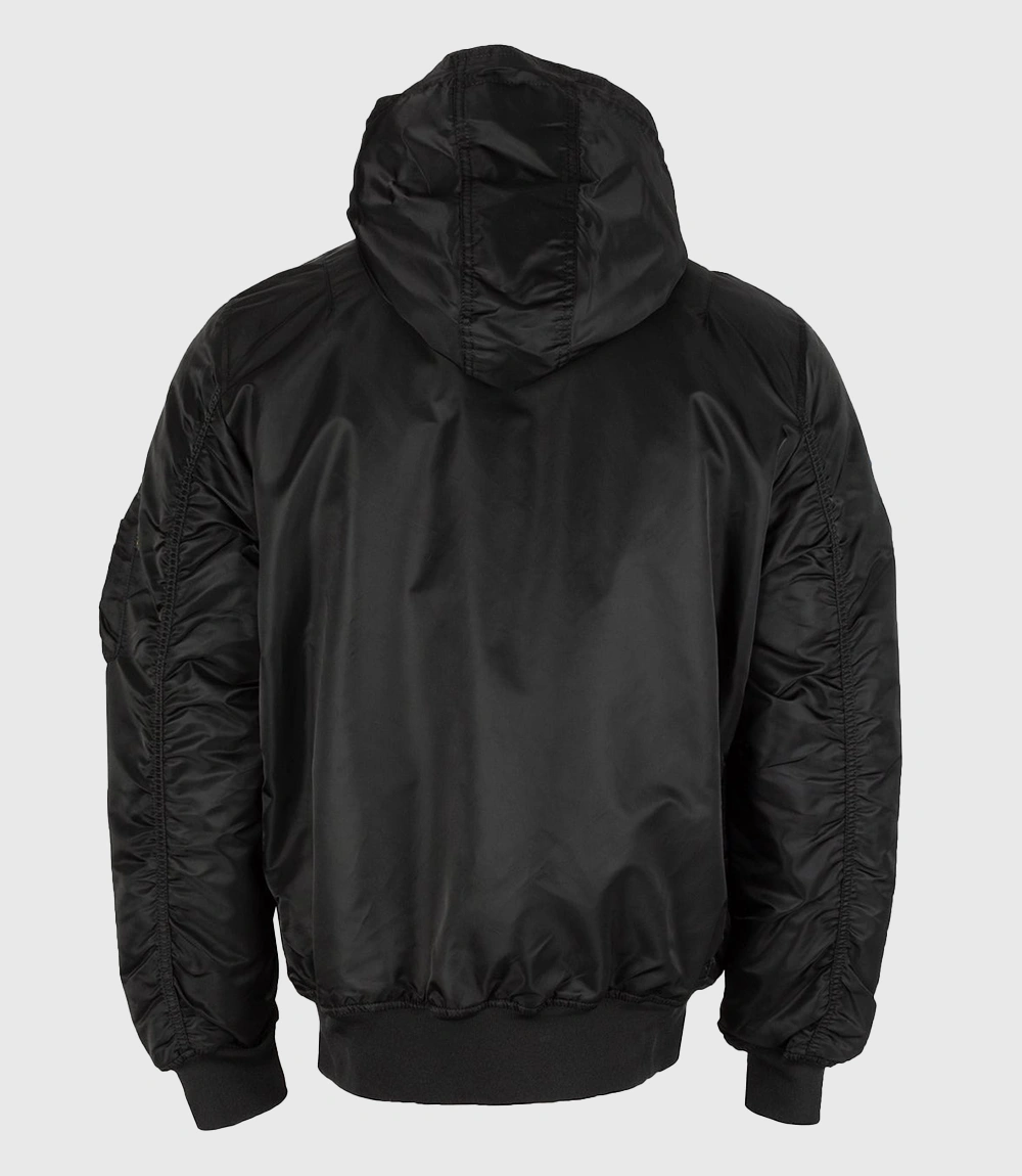 Dodgers LA Alpha Bomber Jacket Black
