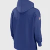 New York Giants Brian Daboll Sideline Nike Dri-FIT NFL Pullover Hoodie Blue