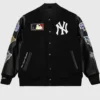 Unisex New York Yankees Black Varsity Jacket