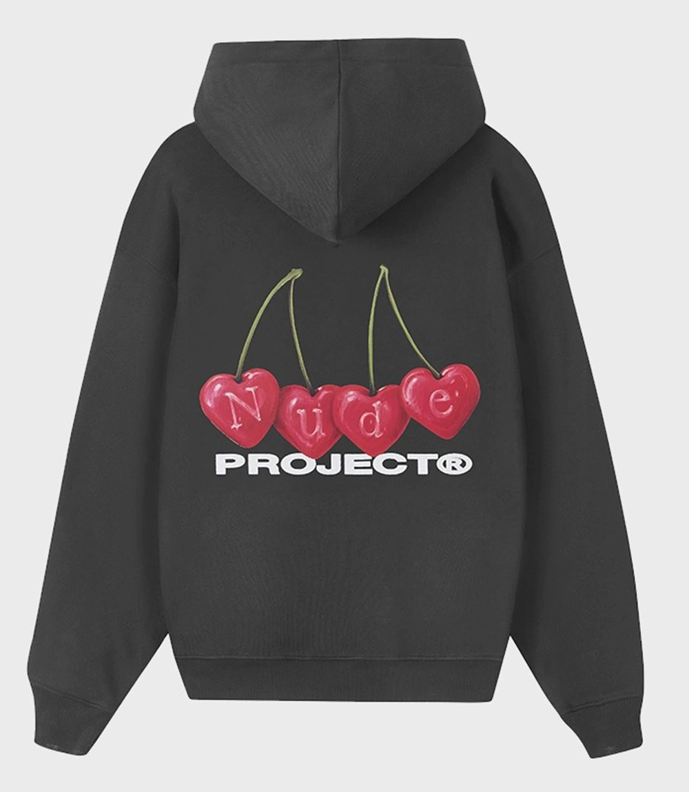 Nude Project Cherry Hoodie Black