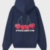 Oversized Nude Project Cherry Blue Fleece Hoodie