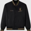 October’s Very Own Playboy Satin Varsity Jacket