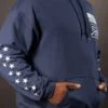 Shop United We Stand Pullover Blue Fleece Hoodie