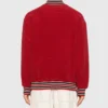 RHUDE Varsity Half-zip Red Jacket