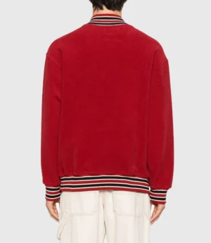 RHUDE Varsity Half-zip Red Jacket