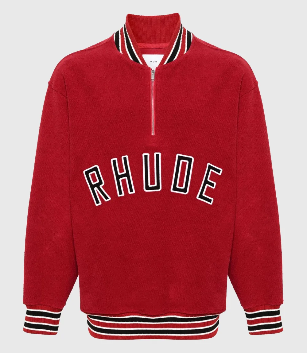 Jayden Daniels RHUDE Varsity Half-zip Jacket