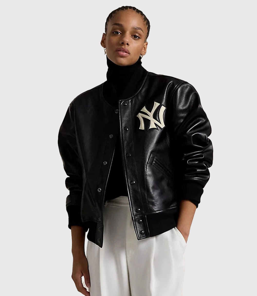 Unisex NY Yankees Ralph Lauren Jacket Black