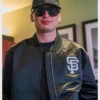 Peso Pluma SF Giants Bomber Jacket Black