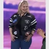 Sarah Clagett The Today Show 2024 NFL Teams Logo Patches Varsity Jacket