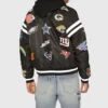 NFL Patch Sarah Clagett Varsity Bomber Jacket