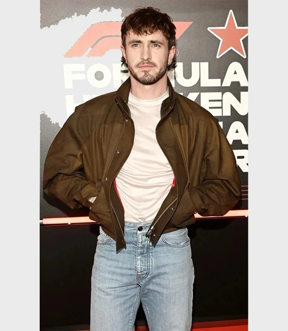 Oversized Las Vegas GP Paul Mescal Brown Jacket