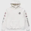 Unisex Malbon x F1 Showdown White Hoodie