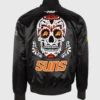 Unisex Black Suns Sugar Skull Jacket