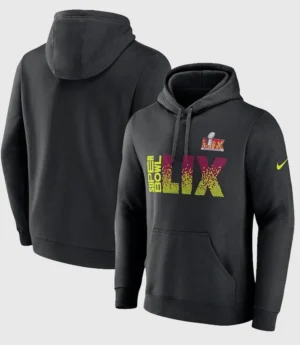 Unisex Super Bowl LIX Club Black Pullover Hoodie